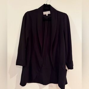 Daniel Rainn Black Women's Relaxed Blazer Jacket - Small